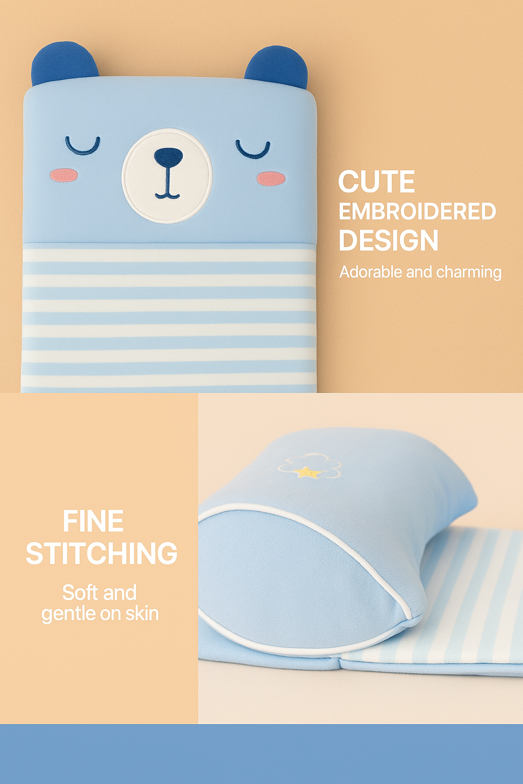 SnugNest™ Baby Head Shaping Pillow